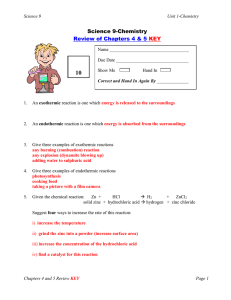 10 Science 9-Chemistry Review of Chapters 4 &amp; 5