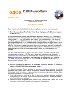 G3OS 9 G3OS Sponsors Meeting