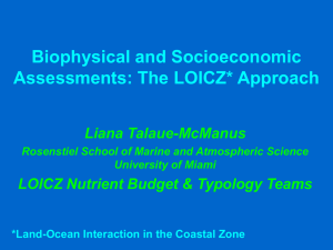 Biophysical and Socioeconomic Assessments: The LOICZ* Approach Liana Talaue-McManus
