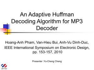 An Adaptive Huffman Decoding Algorithm for MP3 Decoder