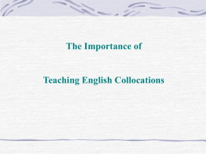 The Importance of Teaching English Collocations