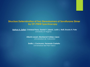 Structure Determination of Two Stereoisomers of Sevoflurane Dimer by CP-FTMW Spectroscopy