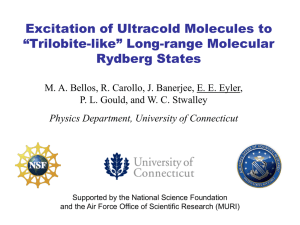 Excitation of Ultracold Molecules to “Trilobite-like” Long-range Molecular Rydberg States