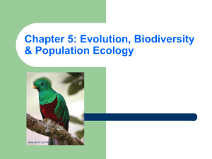 Chapter 5: Evolution, Biodiversity &amp; Population Ecology www.aw-bc.com/Withgott