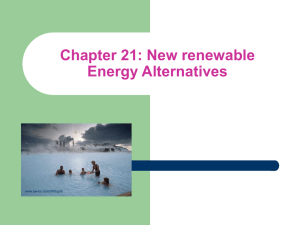 Chapter 21: New renewable Energy Alternatives www.aw-bc.com/Withgott