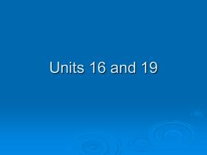 Units 16 and 19