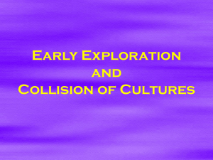 Early Exploration and Collision of Cultures