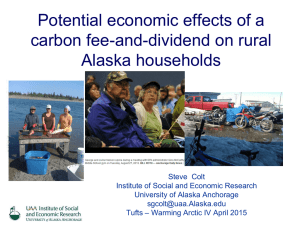 Potential economic effects of a carbon fee-and-dividend on rural Alaska households