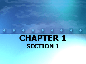 CHAPTER 1 SECTION 1