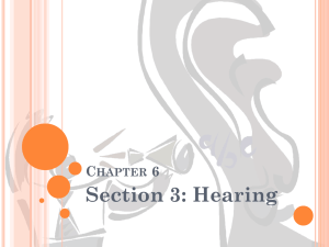 Section 3: Hearing C 6 HAPTER