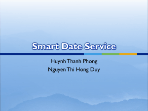 Smart Date Service Huynh Thanh Phong Nguyen Thi Hong Duy