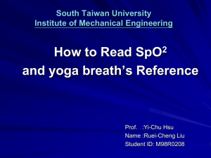 How to Read SpO and yoga breath’s Reference 2 South Taiwan University