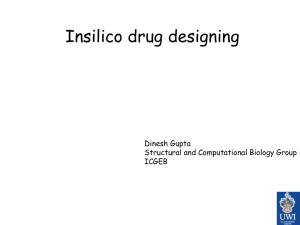 Insilico drug designing Dinesh Gupta Structural and Computational Biology Group ICGEB