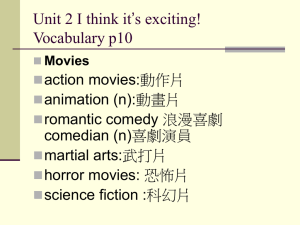 Unit 2 I think it’s exciting! Vocabulary p10