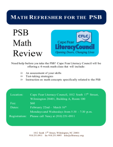 PSB Math   Review M