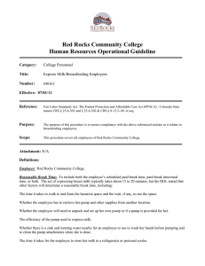 Red Rocks Community College Human Resources Operational Guideline College Personnel