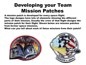 Developing your Team Mission Patches