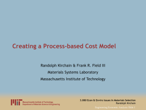 Creating a Process-based Cost Model