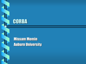 CORBA Missam Momin Auburn University