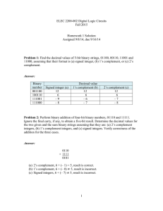 ELEC 2200-002 Digital Logic Circuits Fall 2015  Homework 1 Solution