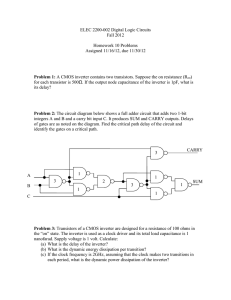 ELEC 2200-002 Digital Logic Circuits Fall 2012  Homework 10 Problems