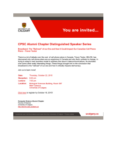 CPSC Alumni Chapter Distinguished Speaker Series