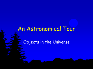 An Astronomical Tour Objects in the Universe