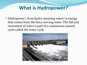 What is Hydropower?