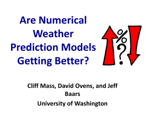 Are Numerical Weather Prediction Models Getting Better?