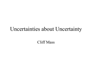 Uncertainties about Uncertainty Cliff Mass