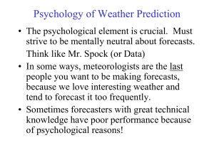 Psychology of Weather Prediction