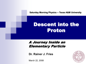 Descent into the Proton A Journey Inside an Elementary Particle