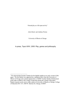 , Topoi XXIV, 2005: Play, games and philosophy