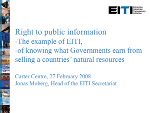 Right to public information -The example of EITI,