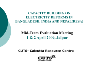 Mid-Term Evaluation Meeting 1 &amp; 2 April 2009, Jaipur CAPACITY BUILDING ON