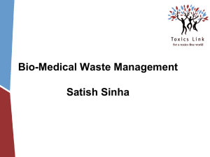 Bio-Medical Waste Management Satish Sinha
