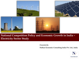 National Competition Policy and Economic Growth in India – Presented By