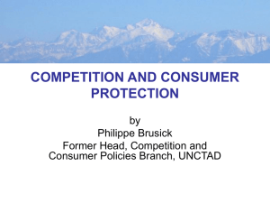 COMPETITION AND CONSUMER PROTECTION by Philippe Brusick