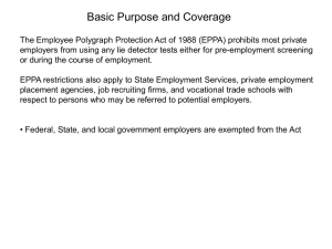 Basic Purpose and Coverage