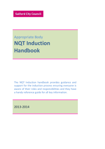 NQT Induction Handbook Appropriate Body