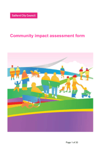 Community impact assessment form Page 1 of 30