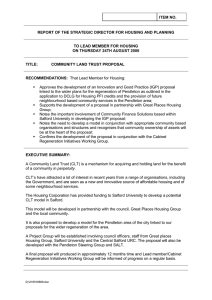 ITEM NO. REPORT OF THE STRATEGIC DIRECTOR FOR HOUSING AND PLANNING