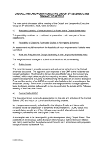 ORDSALL AND LANGWORTHY EXECUTIVE GROUP: 5 DECEMBER, 2006 SUMMARY OF MEETING