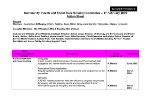 – 17 February 2005 Community, Health and Social Care Scrutiny Committee