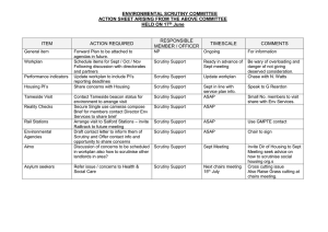 ENVIRONMENTAL SCRUTINY COMMITTEE ACTION SHEET ARISING FROM THE ABOVE COMMITTEE June