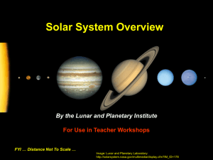 Solar System Overview By the Lunar and Planetary Institute