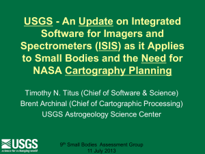 USGS - An Update on Integrated Software for Imagers and