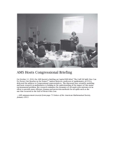 AMS Hosts Congressional Briefing