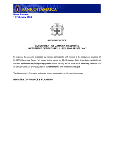 News Release 11 February 2004 GOVERNMENT OF JAMAICA FIXED RATE