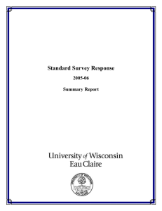 Standard Survey Response  2005-06 Summary Report